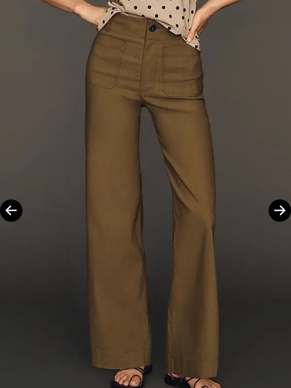 Anthropologie Maeve Collette High-Rise Wide-Leg Full Length Pants - Picture 2 of 12